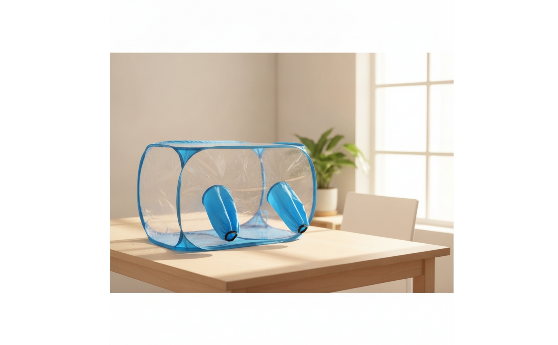 Pilzzuchtzelt mit armports transparent Zuchtzelt mit eingriffen geschlossen