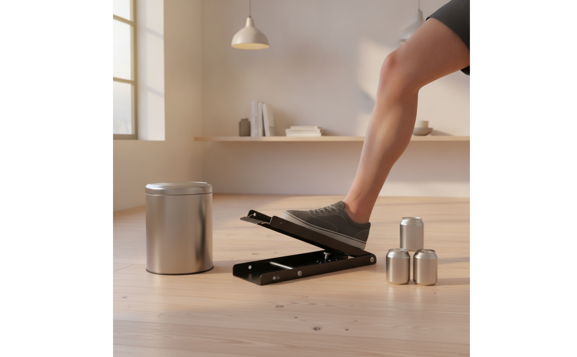 Fuß-Dosenpresse stabil Dosenpresse mit Fußpedal stabil für Garage, Küche