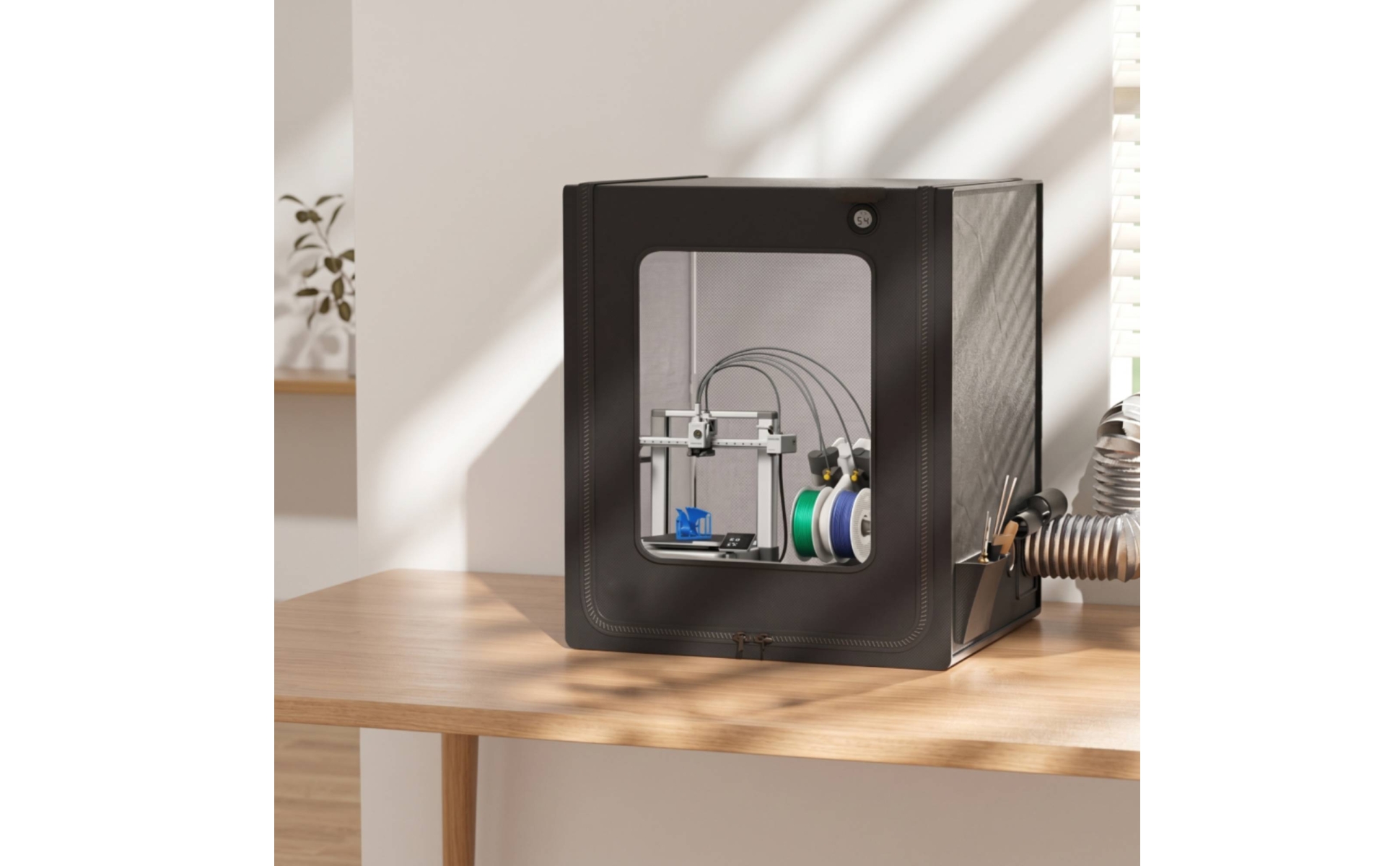 Printer Cover with Window Ventilated Safeguard Machine Enclosure for Hobbyists