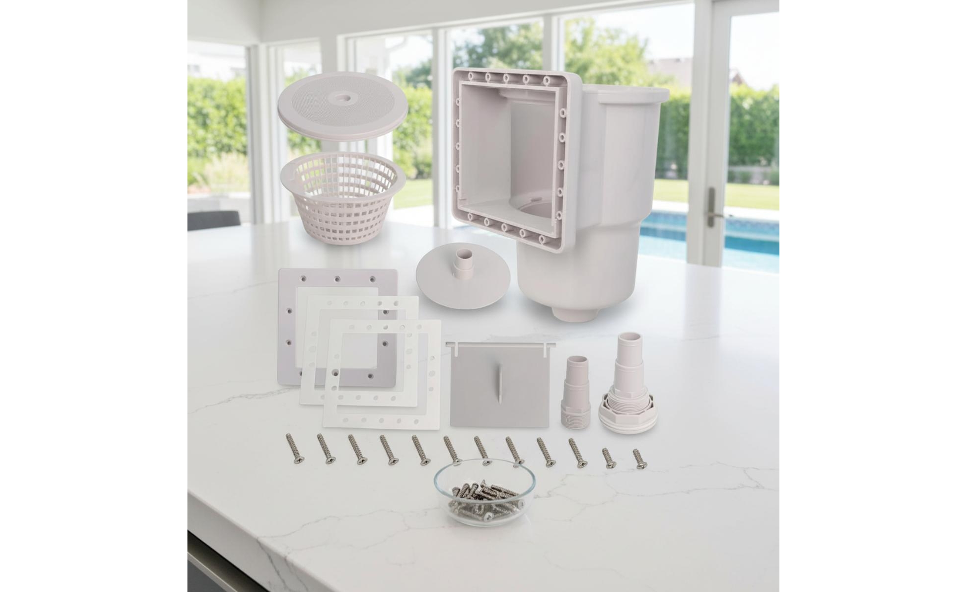 Thru-Wall Pool Skimmer Replacement Through-Wall Pool Skimmer ABS