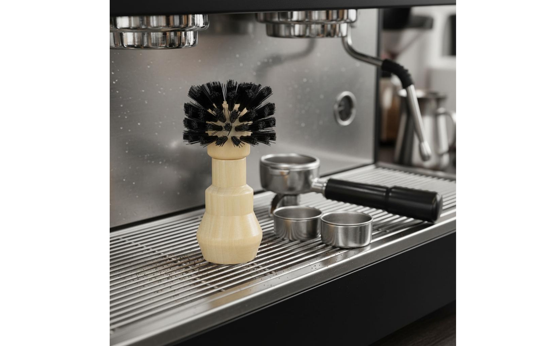 Siebträgerbürste strapazierfähige Nylonborsten für Café, Heimküche, Baristas