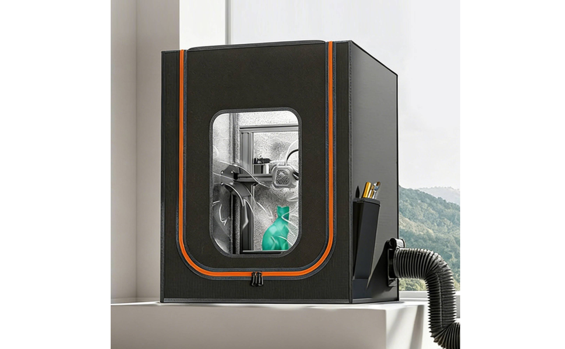 3D Printer Enclosure Insulated Printer Cover with Window Ventilated for Makers