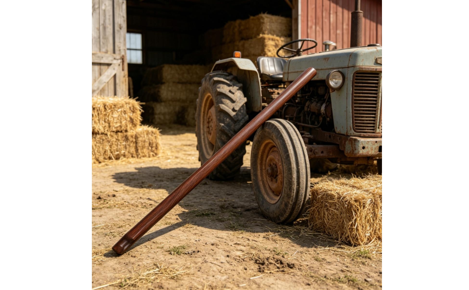 Hofschaber mit Holzstiel verstärkt Mistschaber manuell für Stall, Hof, Landwirte