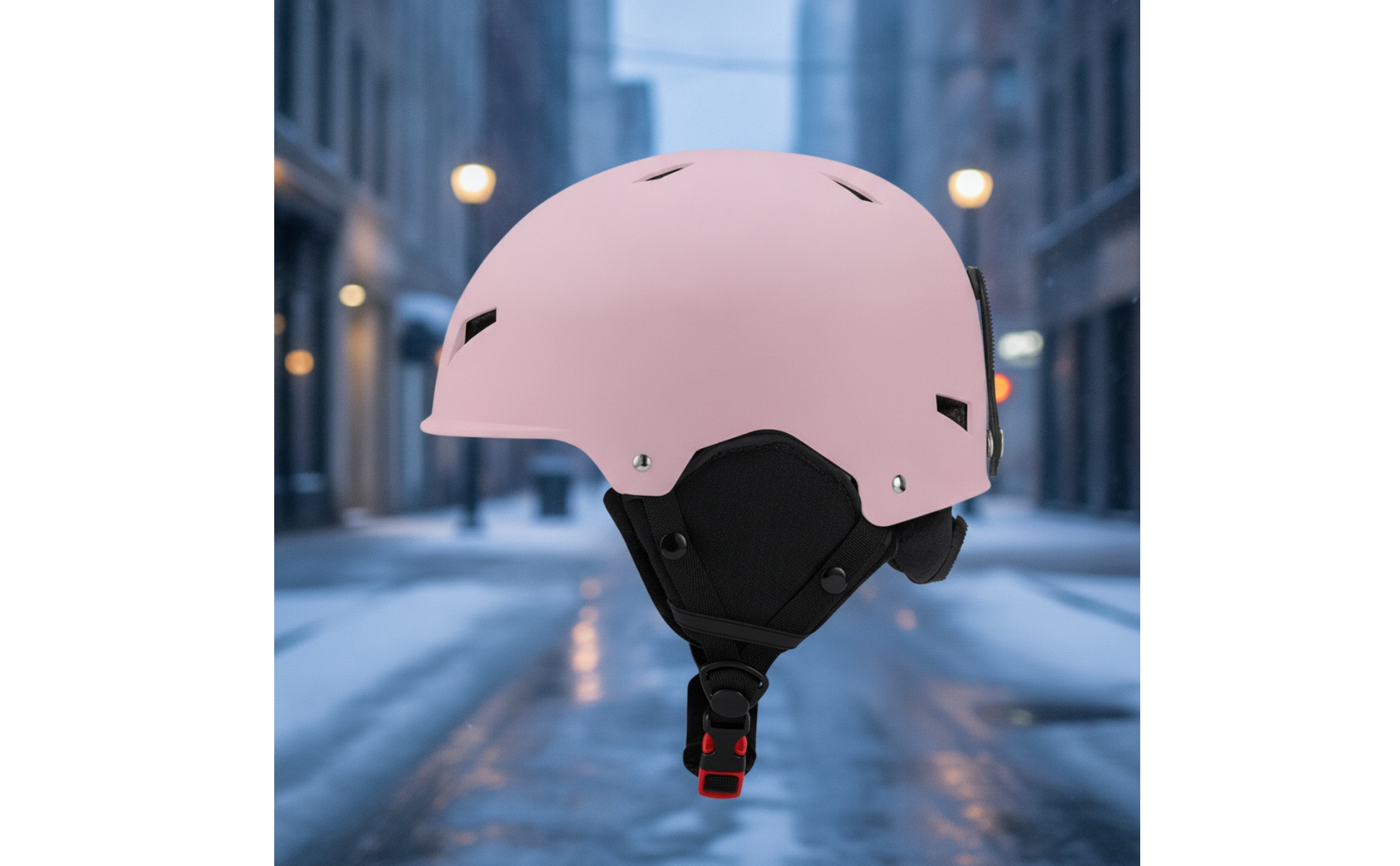 Helm mit Ohrenschützern Gefüttert Skihelm Verstellbar für Skifahrer, Snowboarder