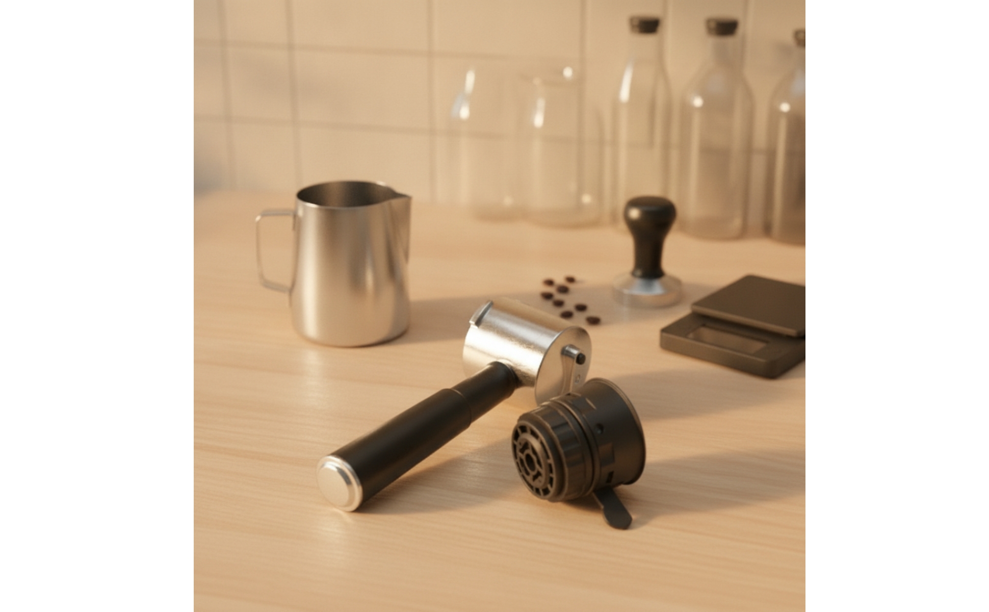 51mm Kaffeekapselhalter lebensmittelecht Kapsel-Siebträger für Küche, Baristas