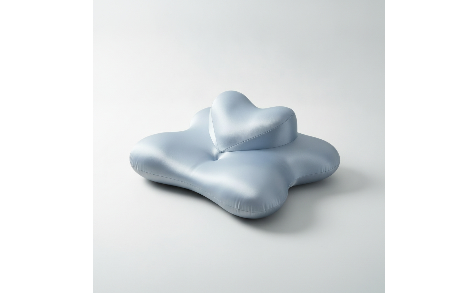 Bauchschläferkissen ergonomisch Kissen in Herzform kühlend für Bett, Sofa