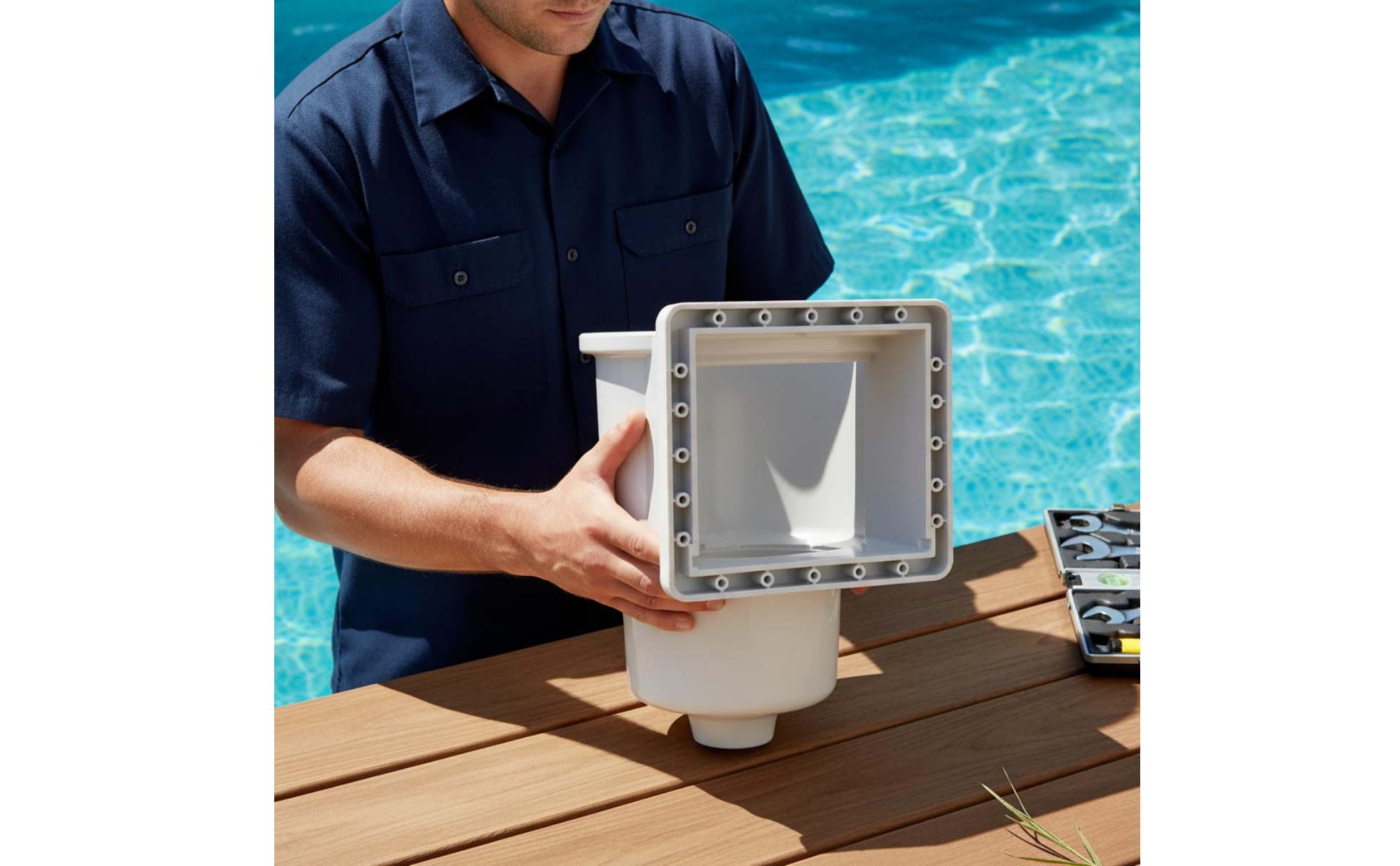 Thru-Wall Pool Skimmer Replacement Through-Wall Pool Skimmer ABS