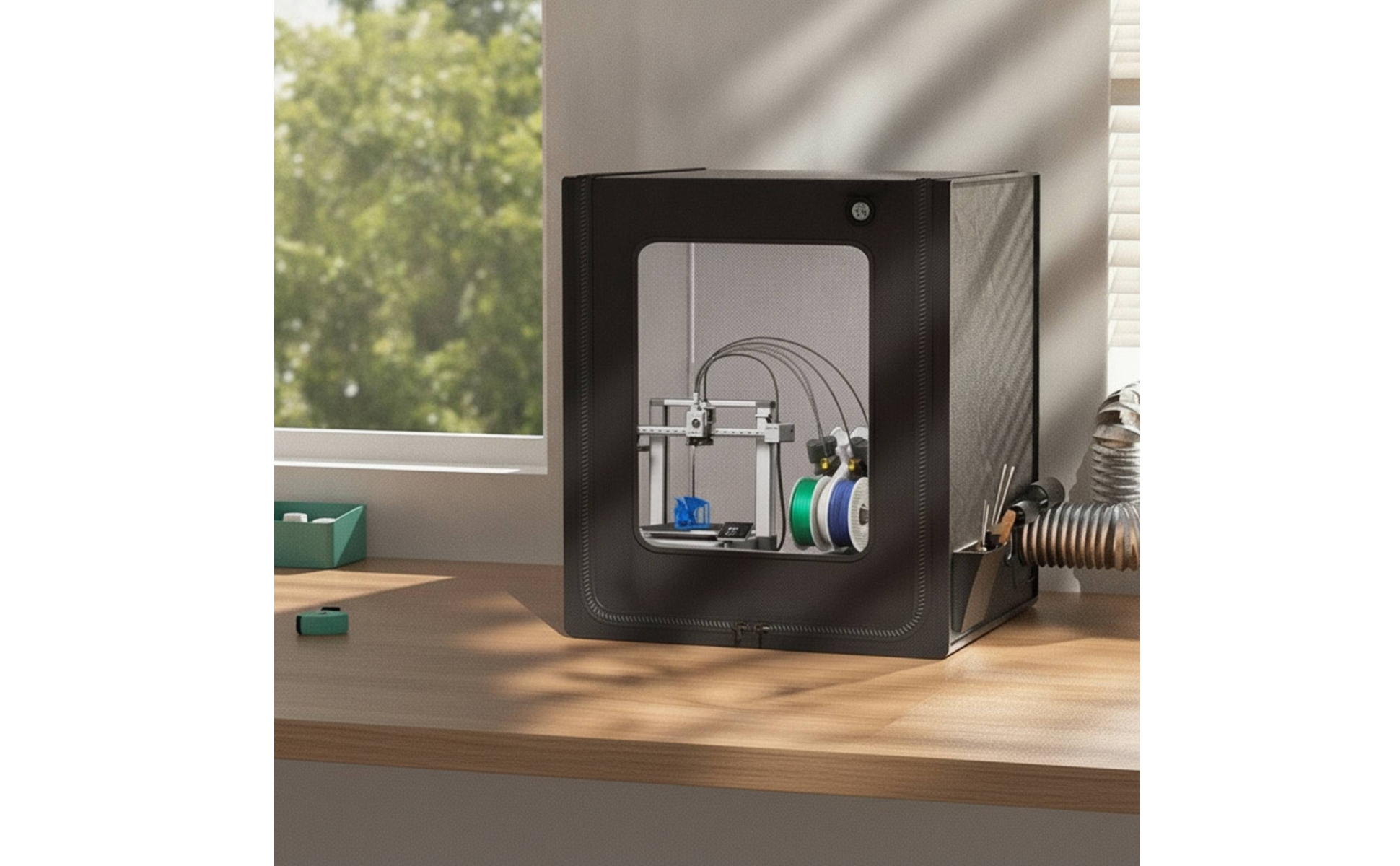 Printer Cover with Window Ventilated Safeguard Machine Enclosure for Hobbyists