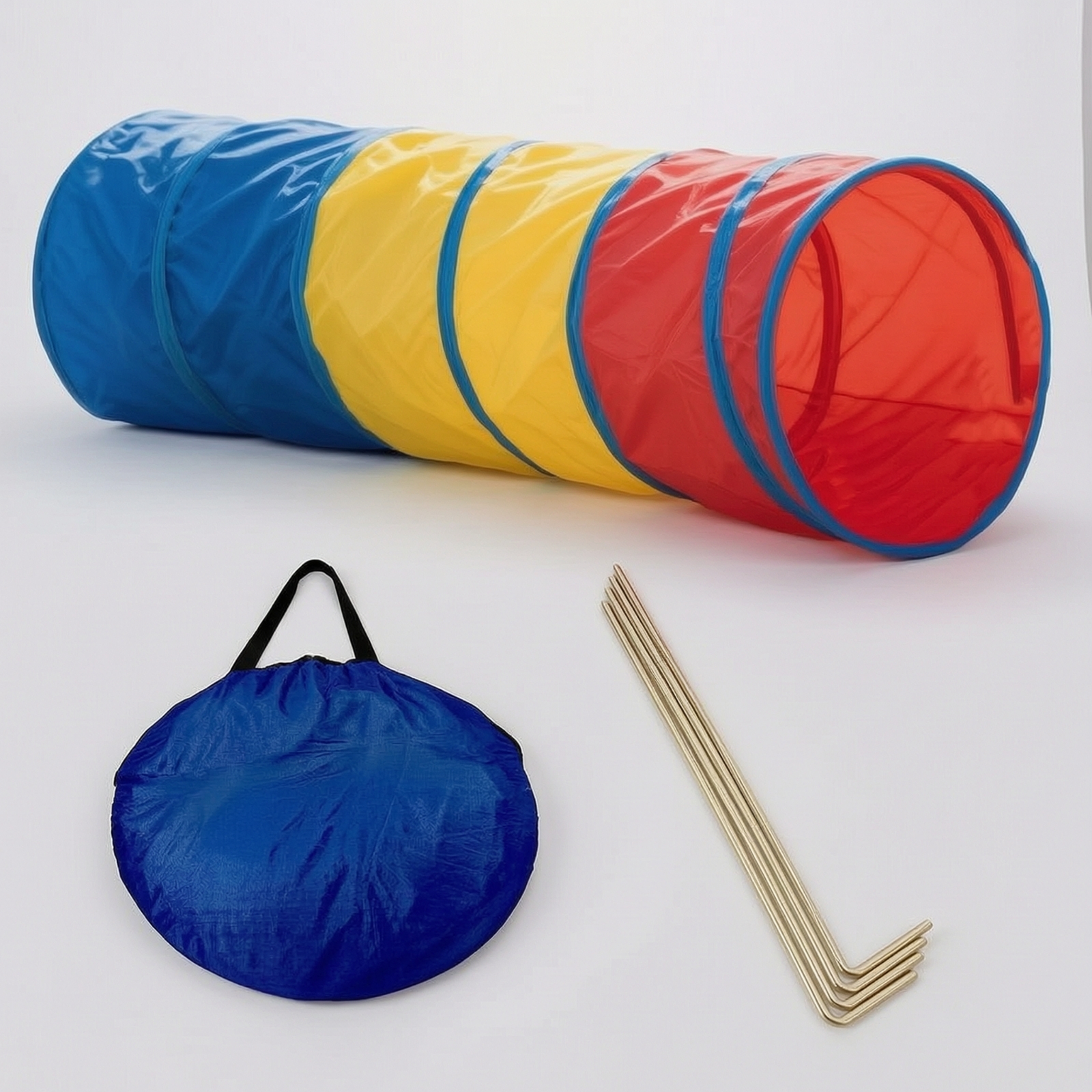 Tunnel with Ground Spikes Lightweight Dog Tunnel with Stakes Indoor for - Produktbild 4