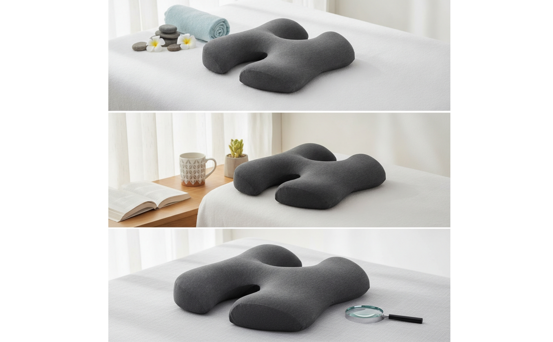 Massagekissen mit Brustaussparung ergonomisch für Massage, Wellness, Masseure