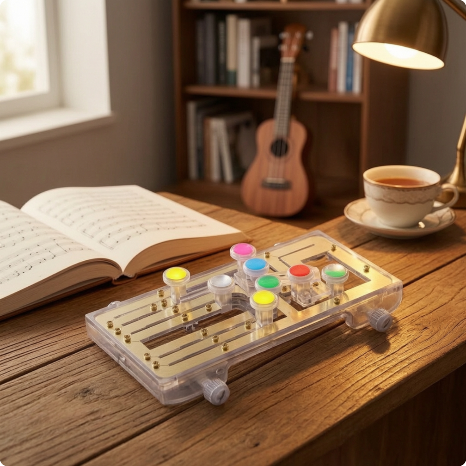 Guitar Chord Presser Clamp-on Guitar Chord Training System Adjustable for