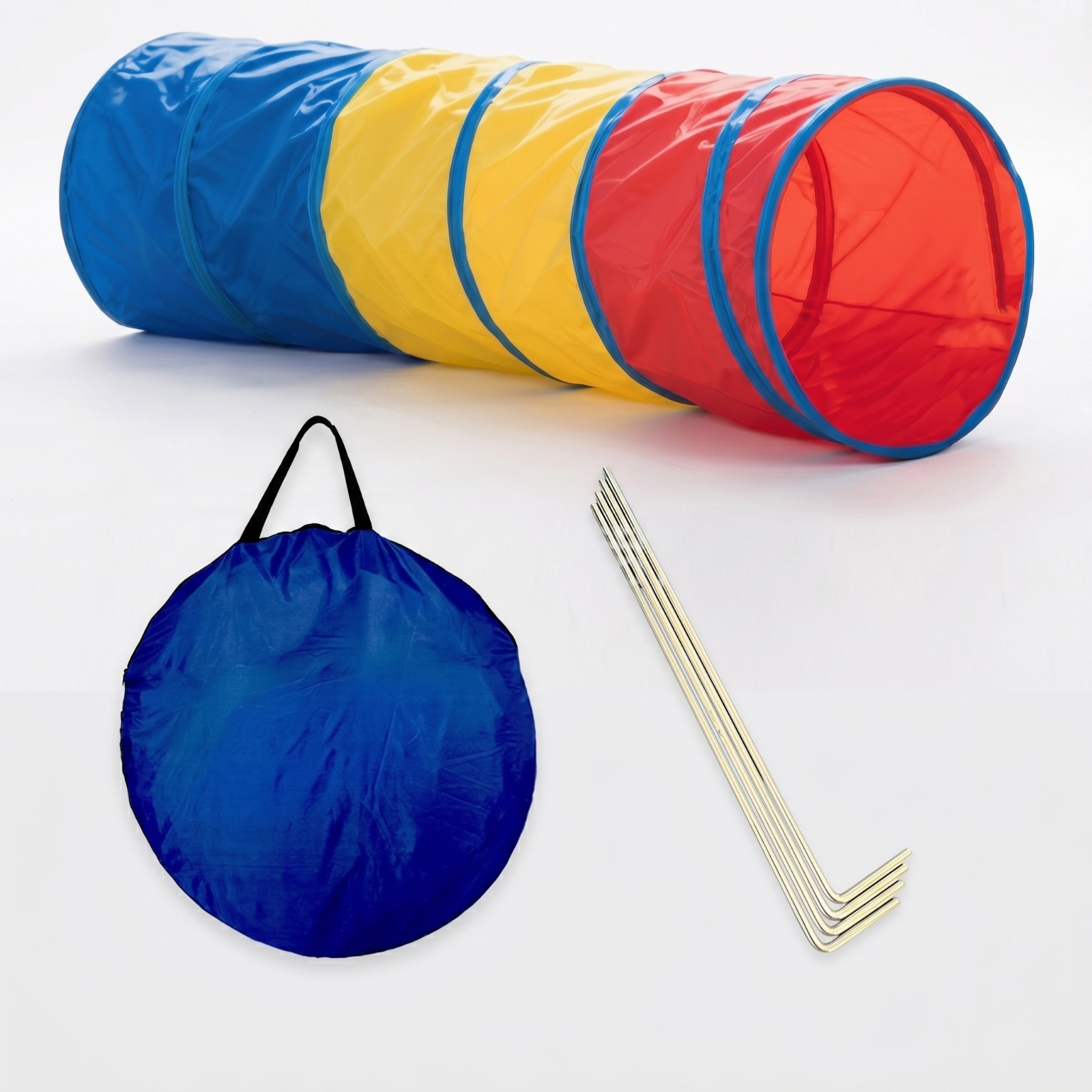 Tunnel with Ground Spikes Lightweight Dog Tunnel with Stakes Indoor for - Produktbild 3