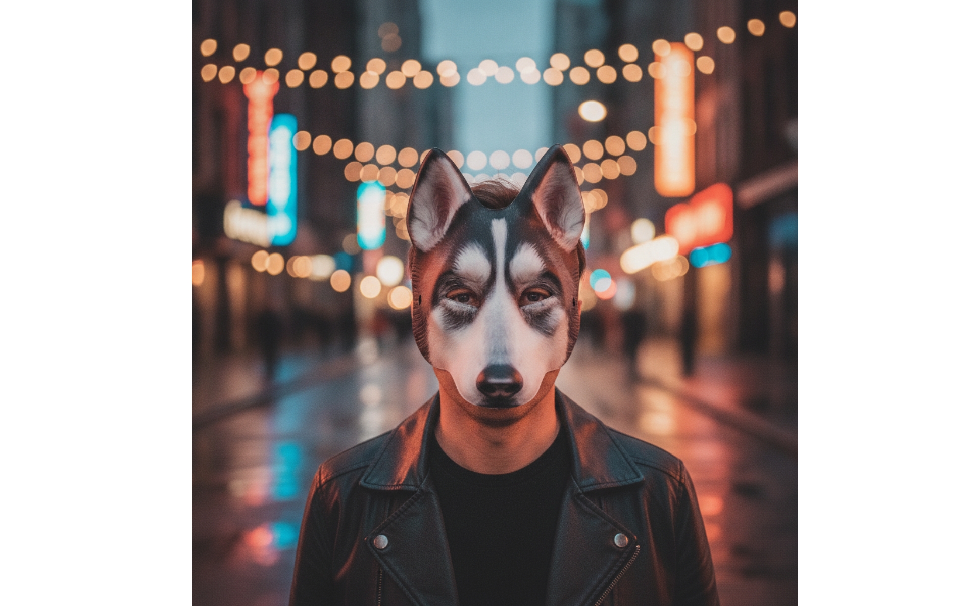Husky Mask Realistic Dog Mask Vivid for Halloween, Costume Parties, Adults, Kids