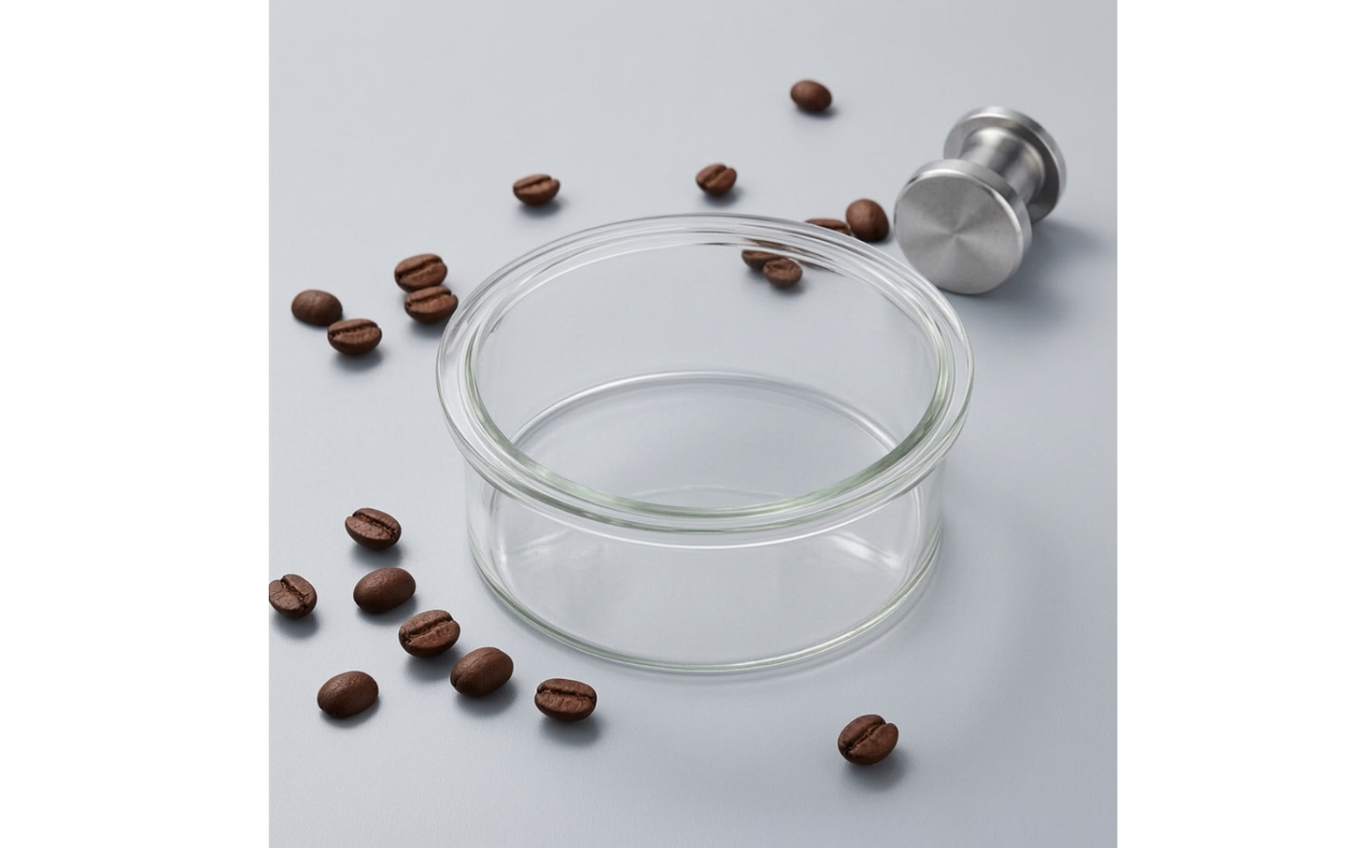 Transparente Dosierschale 58mm transparentes Design für Café, Baristas, Anfänger