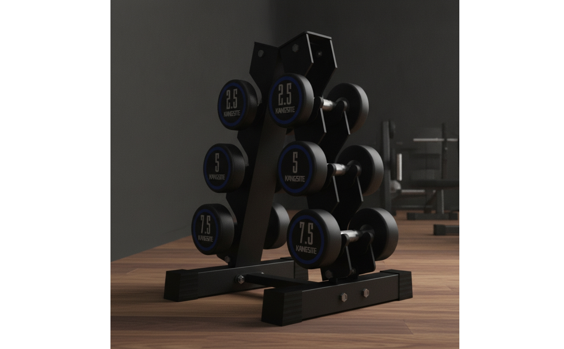 Dumbbell Stand Triangular Triangular-Frame Dumbbell Rack Freestanding