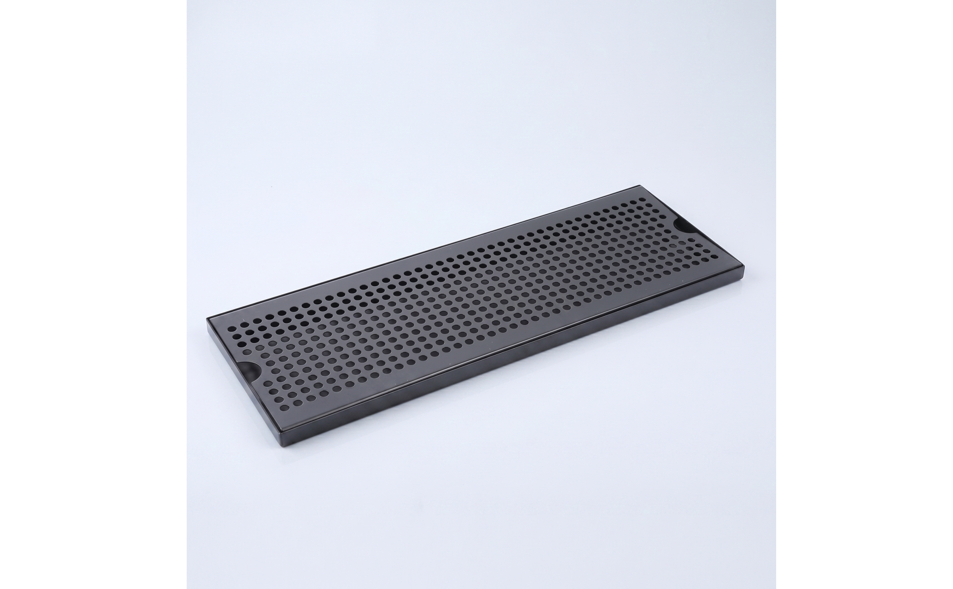 Bar Spill Tray Black Coated for Beverage Stations, Bartenders, Baristas