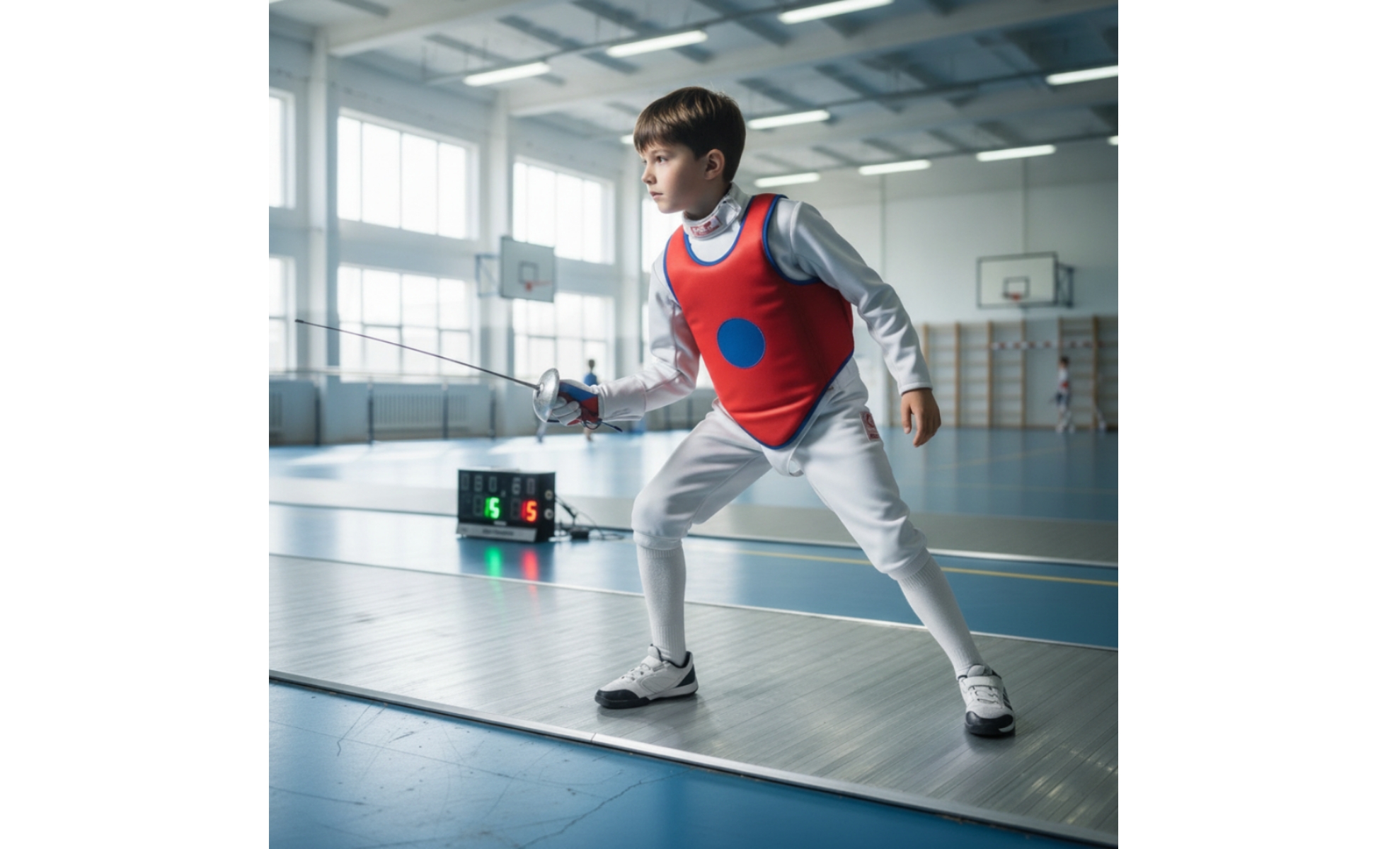 Fencing Vest with Target Padded Fencing Chest Protector Safe for Children