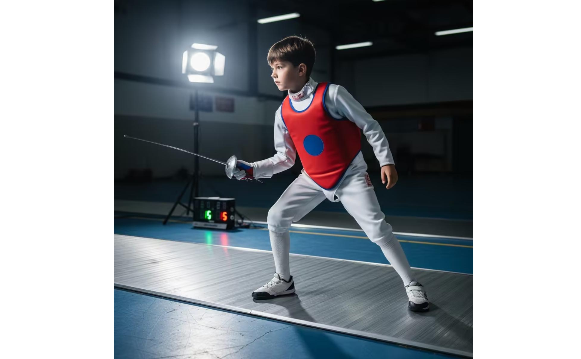 Fencing Vest with Target Padded Fencing Chest Protector Safe for Children