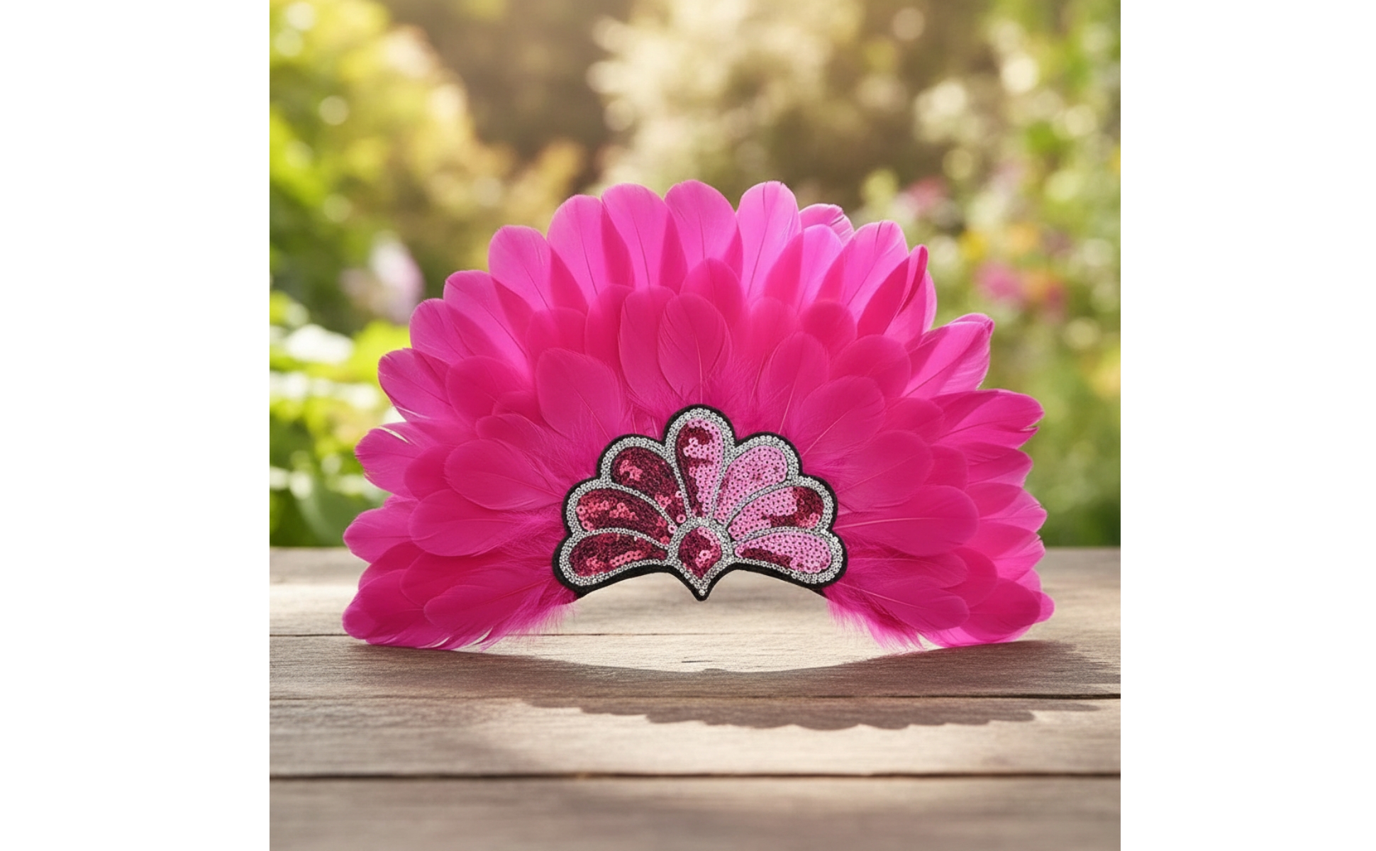 Feather Headdress Feathered Feather Crown Fan-Shaped for Carnival, Photo Shoots