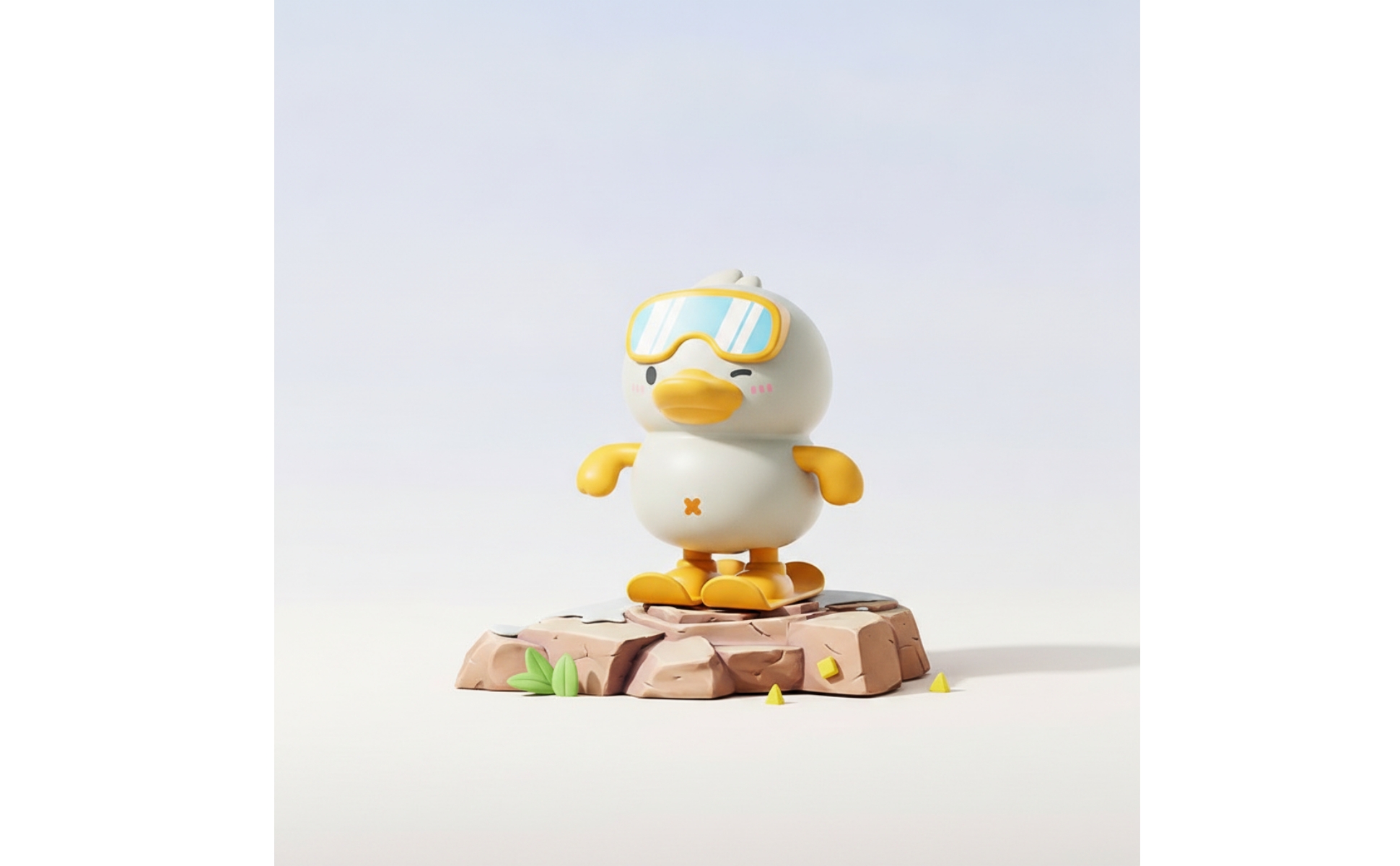 Duck Toy with Goggles Wind-up Duck Toy Wobbling for Bath Time, Kids, Toddlers