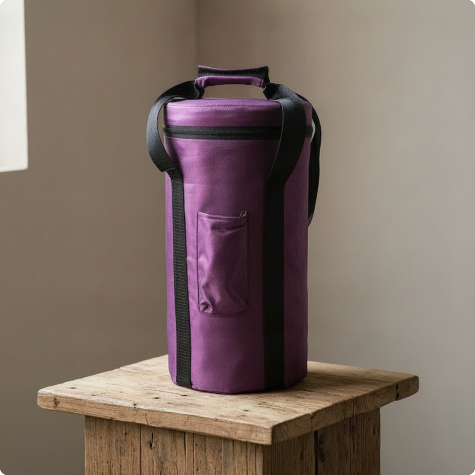 Singing Bowl Case with Side Pocket Easy to Carry for Travel, Music Lessons