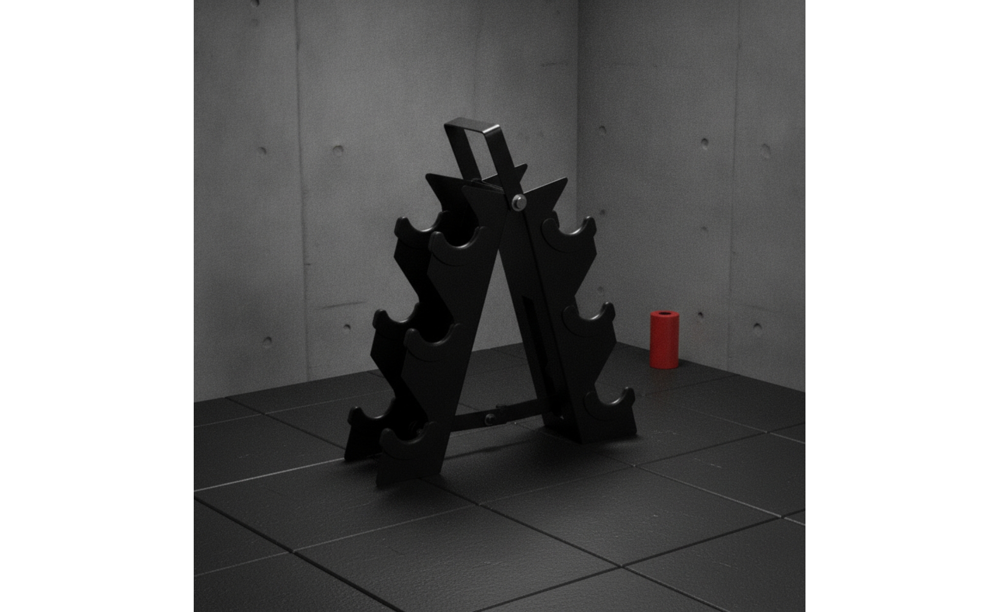 Weight Rack with Handle Three-Tier Dumbbell Rack with Handle Triangular