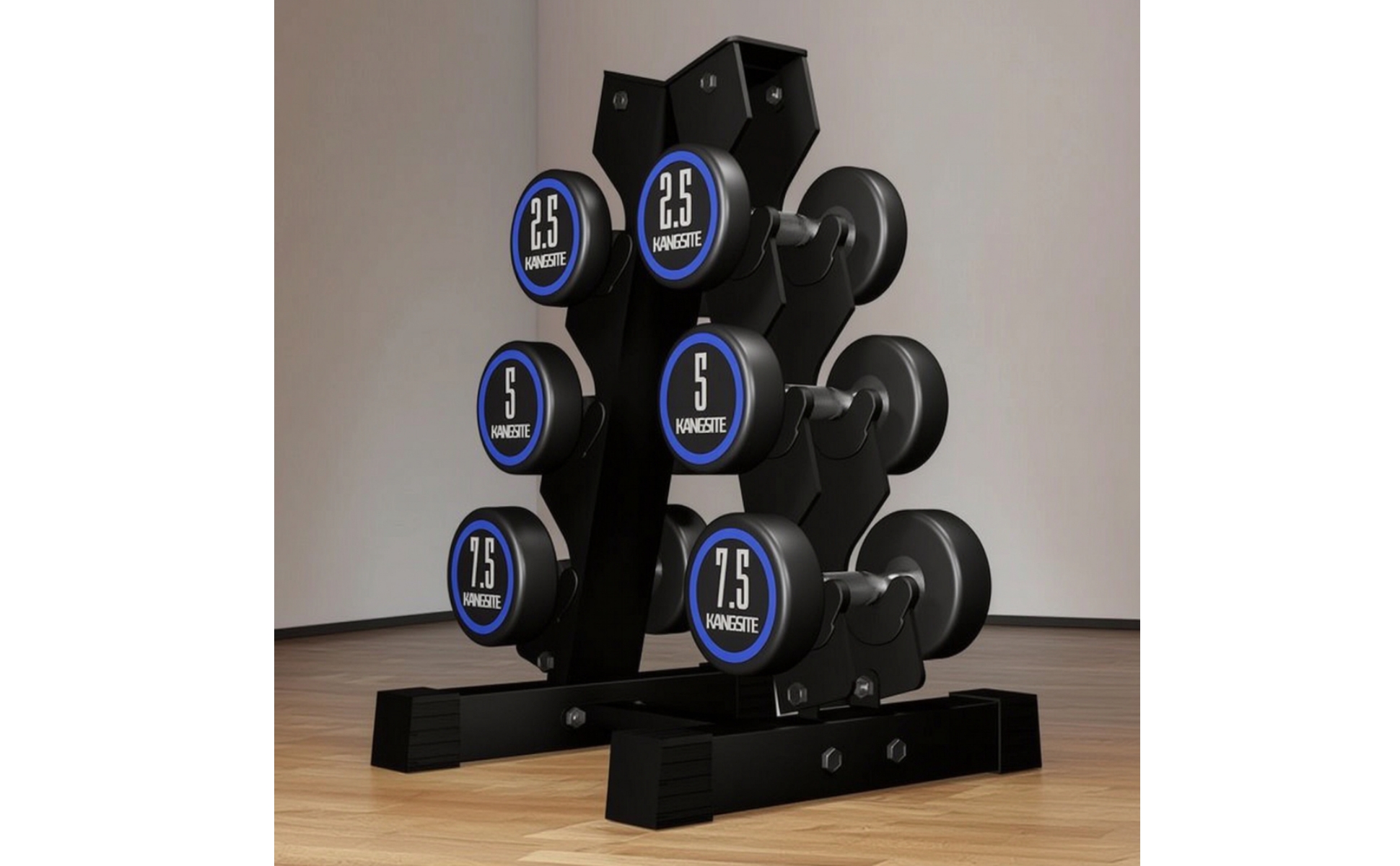 Dumbbell Stand Triangular Triangular-Frame Dumbbell Rack Freestanding