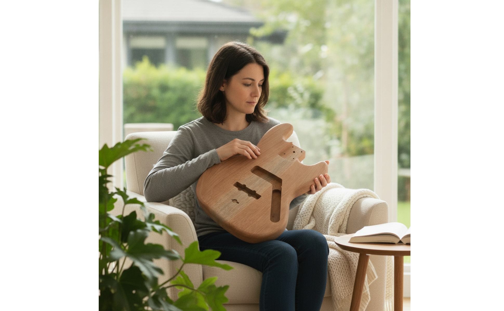 Jazz-Bass-Stil-Style Bass-Korpus vorgefräst Bass-Body aus Okoume unlackiert