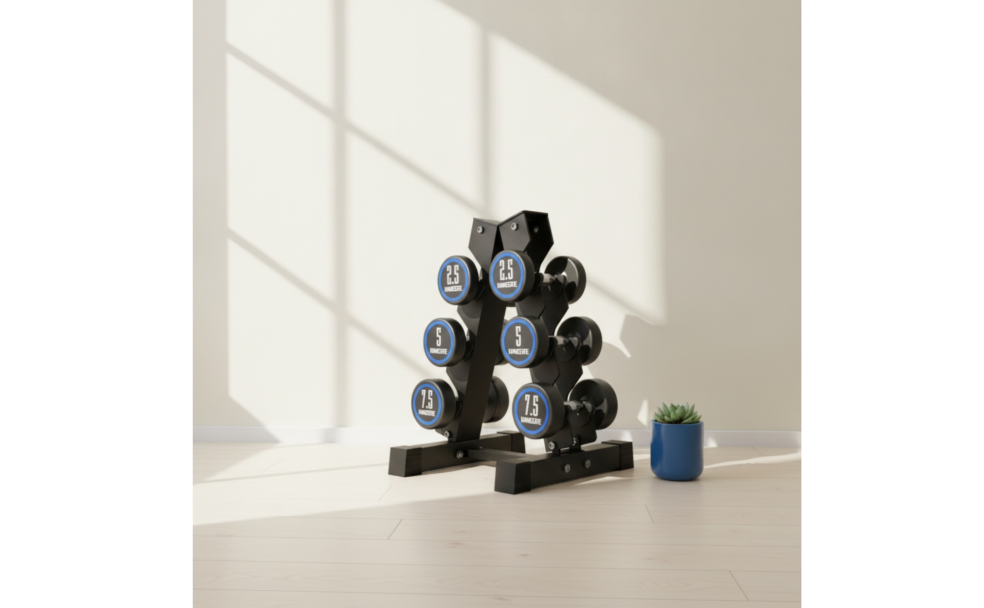 Dumbbell Stand Triangular Triangular-Frame Dumbbell Rack Freestanding