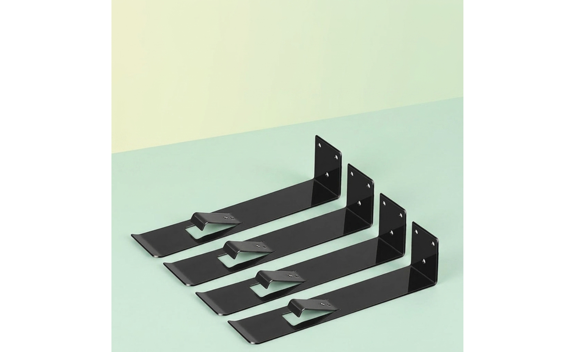 4 Pieces Owl Bracket with Secure Clip Metal Owl Decoy Bracket Easy to Install