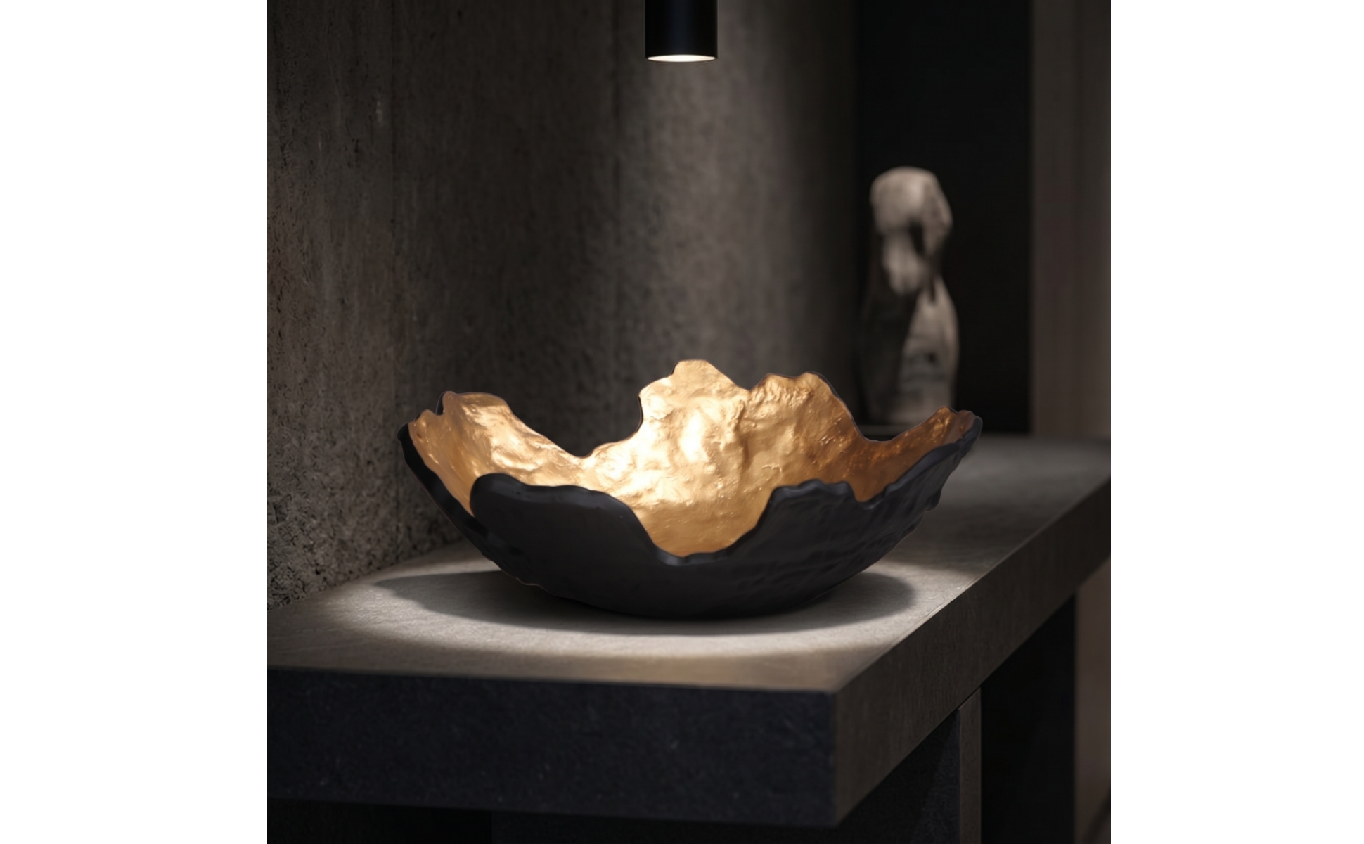 Irregular Decorative Bowl Wabi-Sabi Decorative Fruit Tray Artisanal for Tabletop