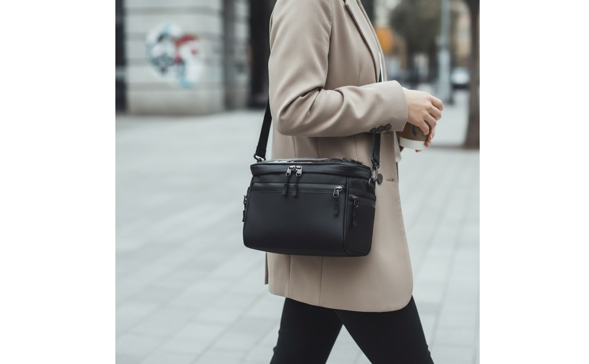 Bike Handlebar Bag with Shoulder Strap Touch Screen for Commuting, Commuters