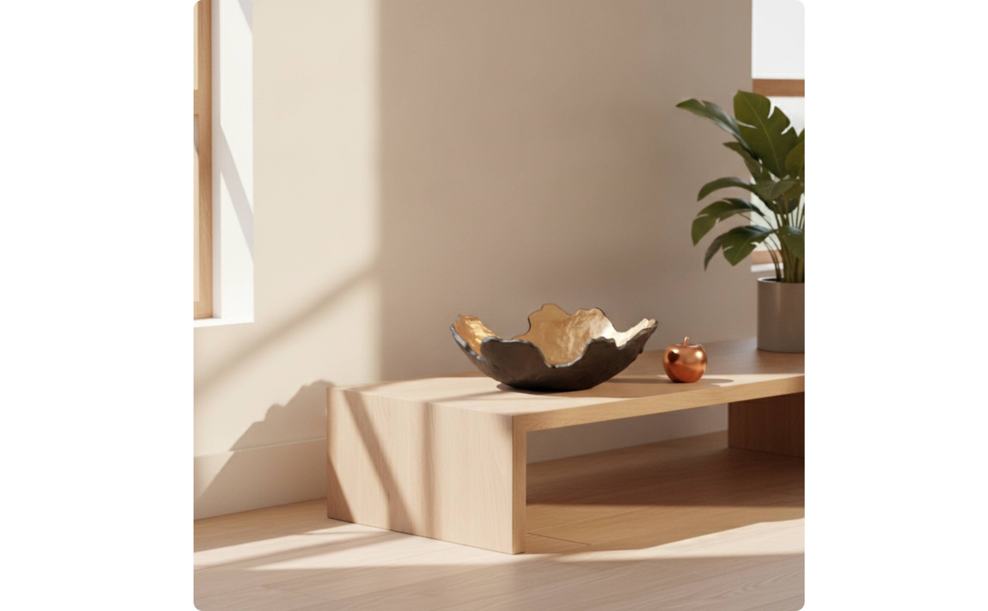 Irregular Decorative Bowl Wabi-Sabi Decorative Fruit Tray Artisanal for Tabletop