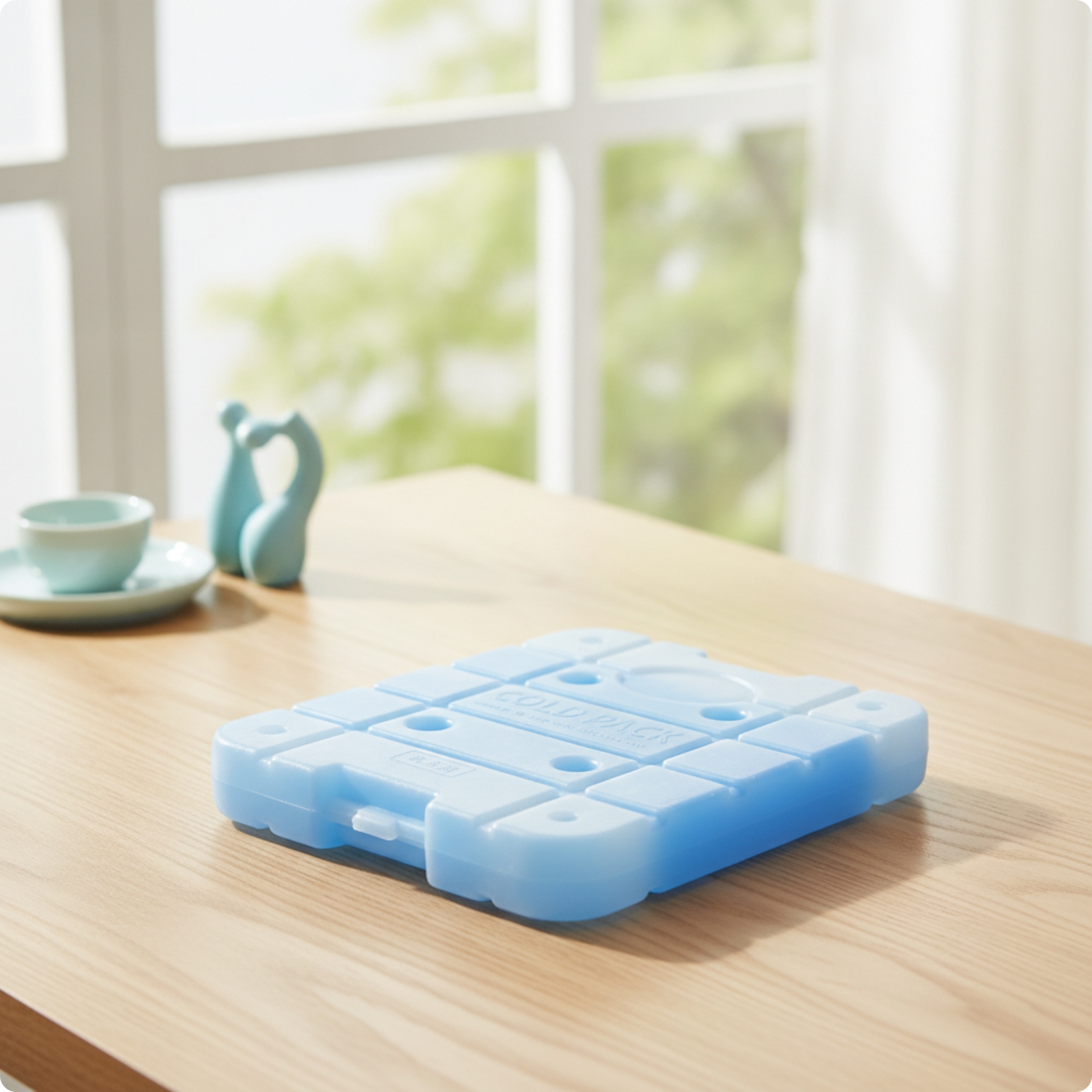 Pet Cooling Plate Flat Ice Pack with Fill Line Compact for Summer