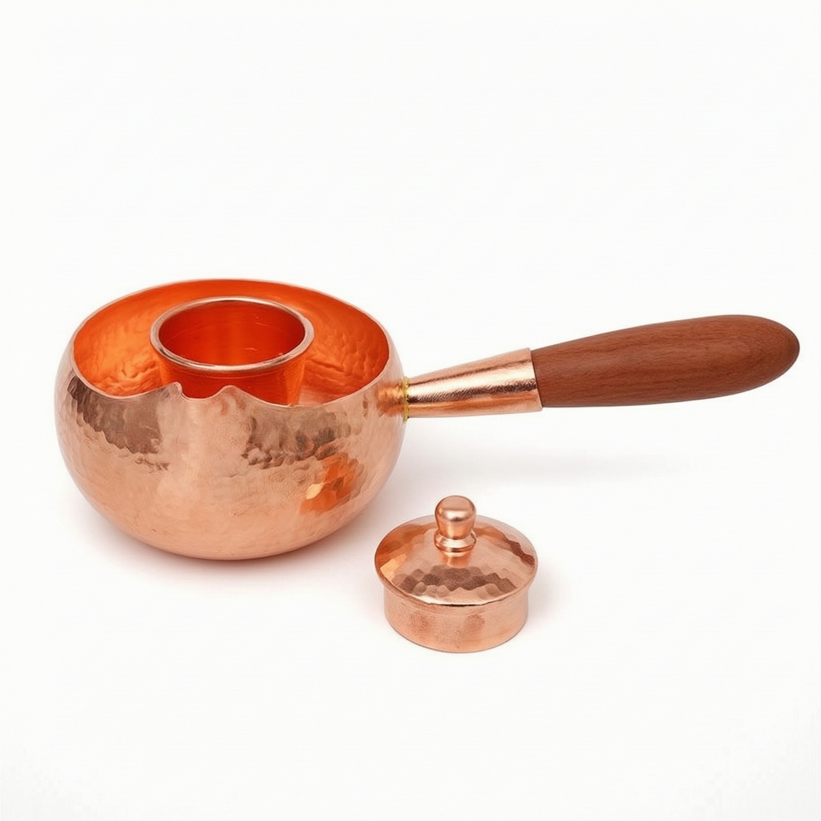 Teapot with Infuser Hand Hammered Tea Pot Loose Leaf for Office
