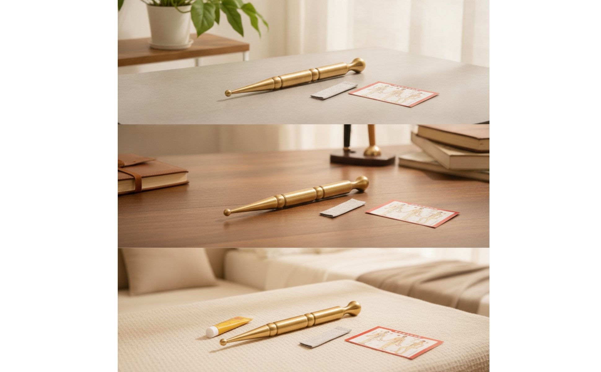 Acupressure Stick Polished Acupressure Tool with Dual Ends Smooth