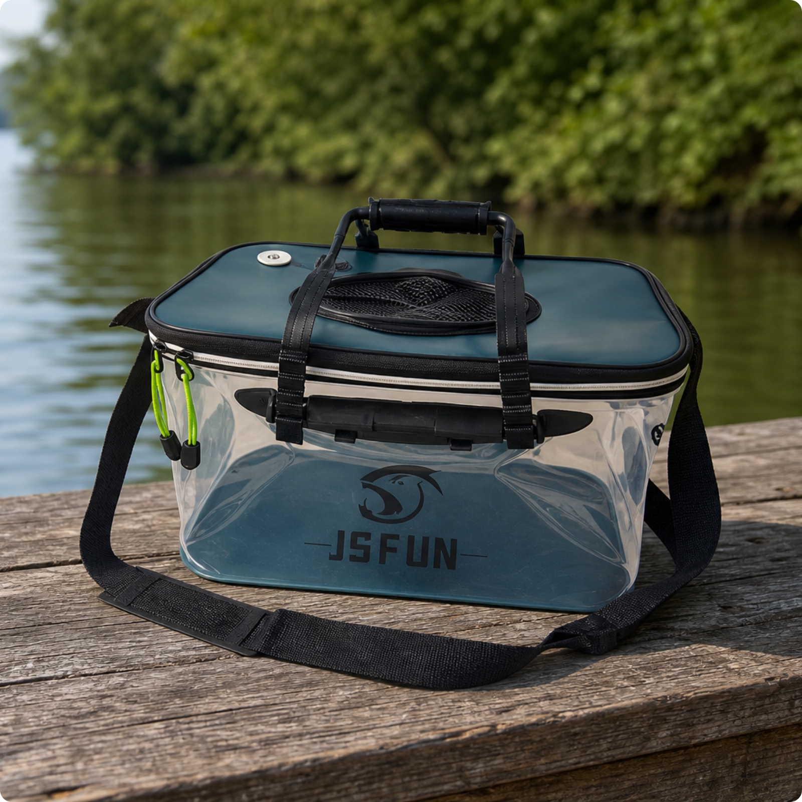Aquatic Carrier Zippered Live Aquatic Container Ventilated for Fishermen