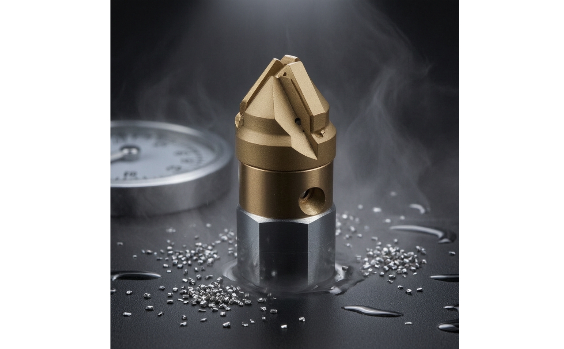 Drain Flushing Nozzle Stainless Steel Pipe Cleaning Nozzle Metal for Plumbers