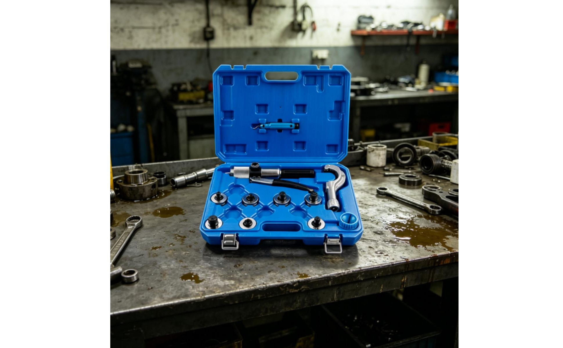 Tube Expander Kit with Carrying Case Sturdy Tubing Expander Kit With