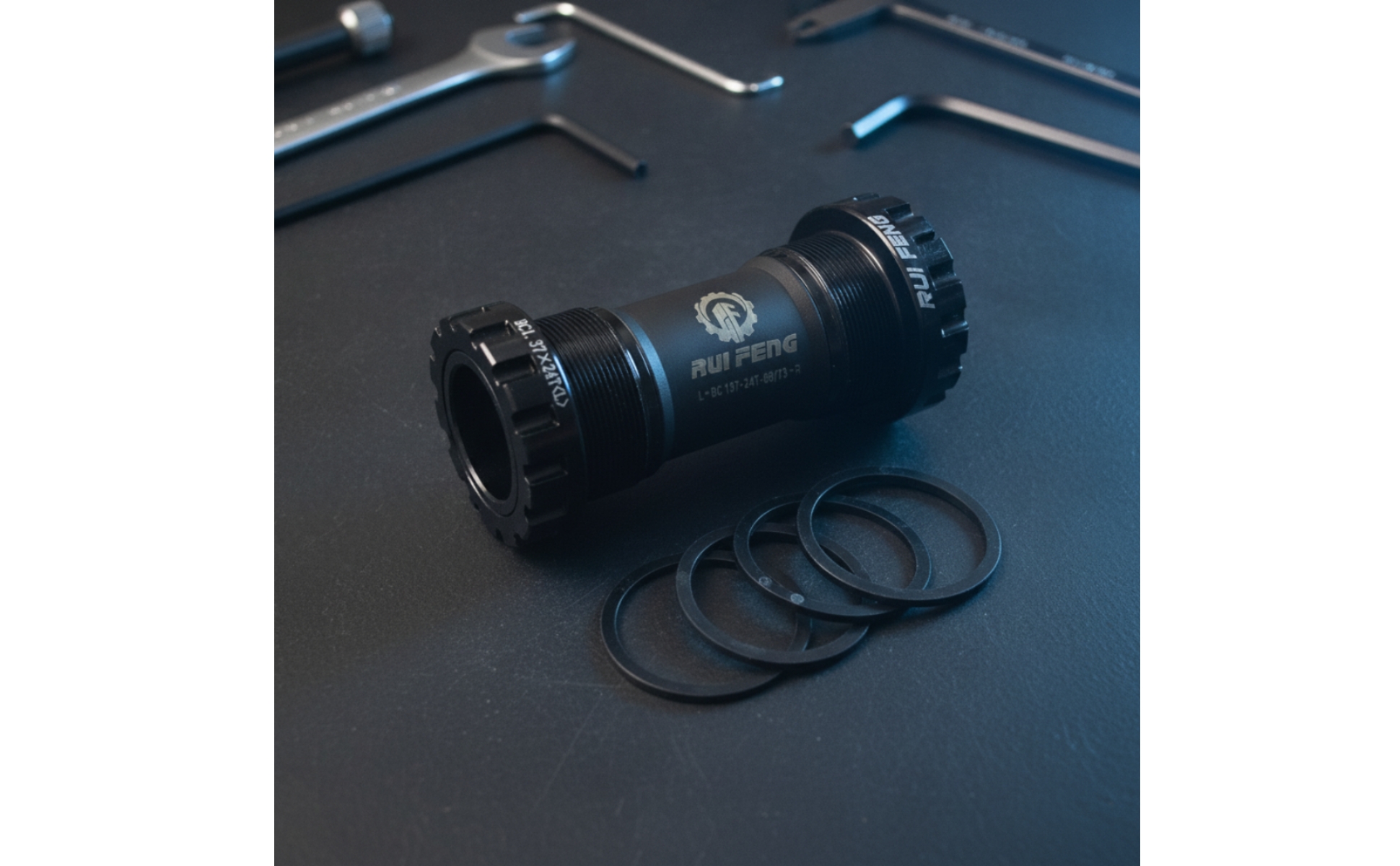 Threaded Bottom Bracket Machined Bottom Bracket with Spacers Internal Bearing