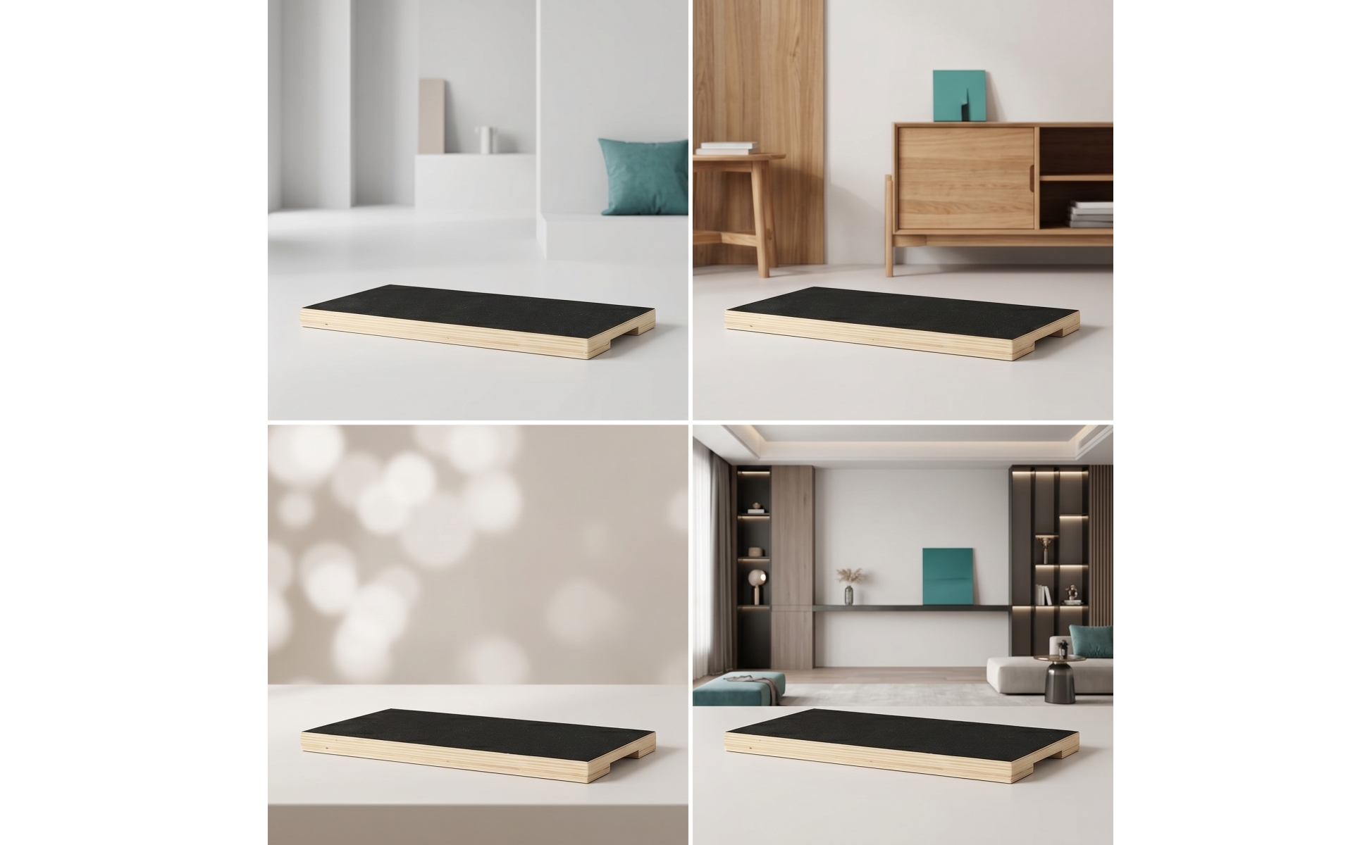 Workout Board Slim Squat Platform Textured for Home Workouts, Squats