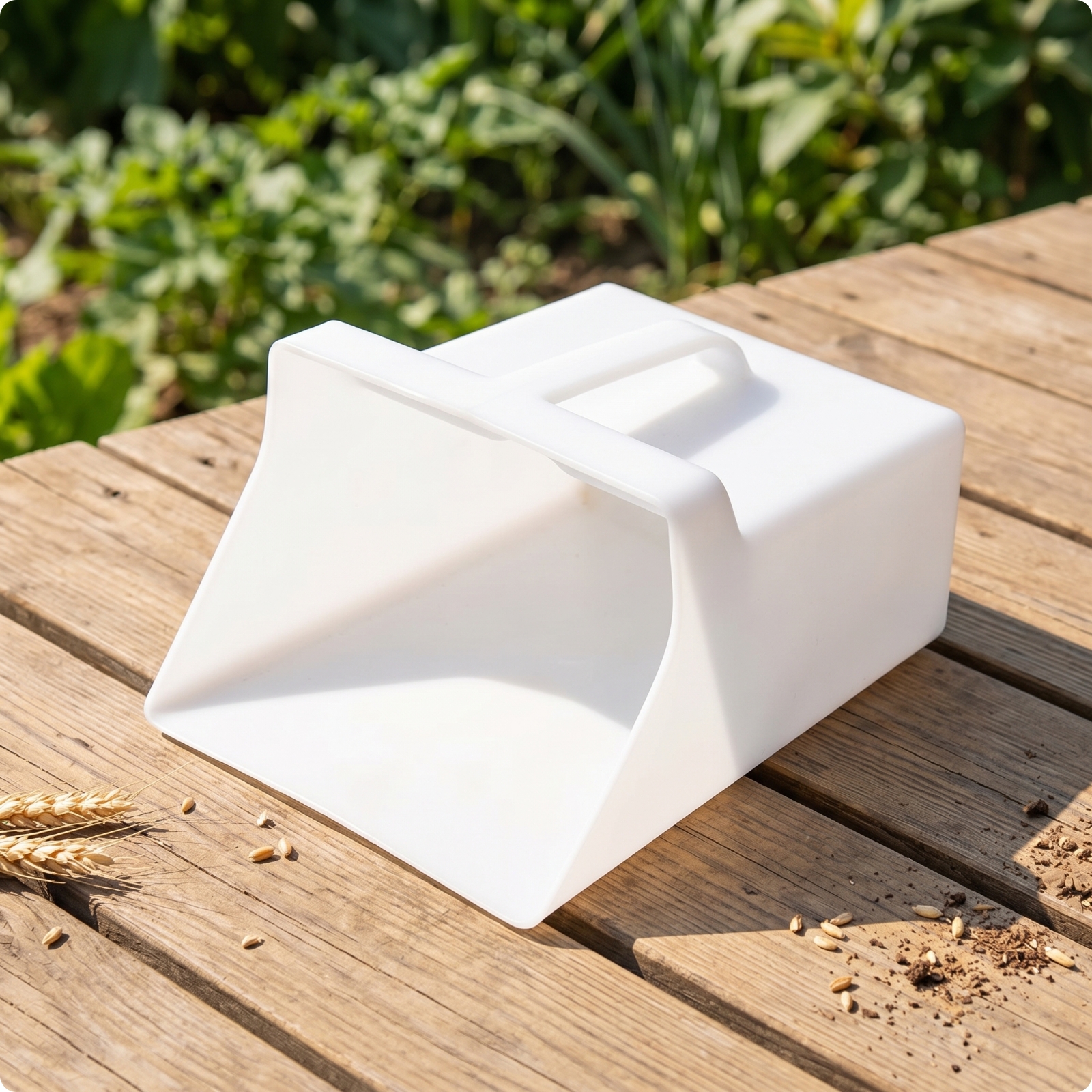 Plastic Hand Scoop Easy to Clean Scoop with Top Grip Heavy-Duty for Farm