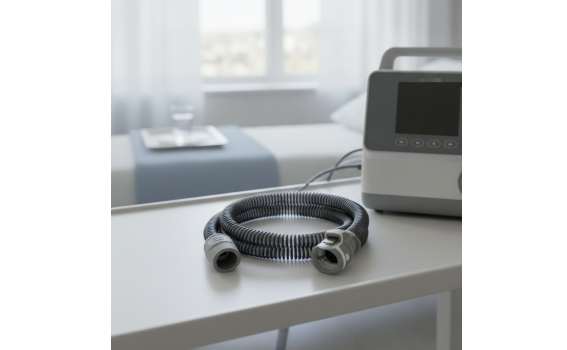Heated Hose with Electrical Connector Flexible Heated Respiratory Tube