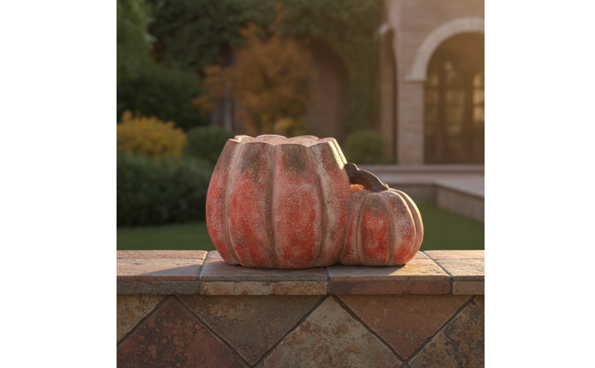Pumpkin Planter Festive Pumpkin-Shaped Plant Pot Halloween for Garden, Gardeners