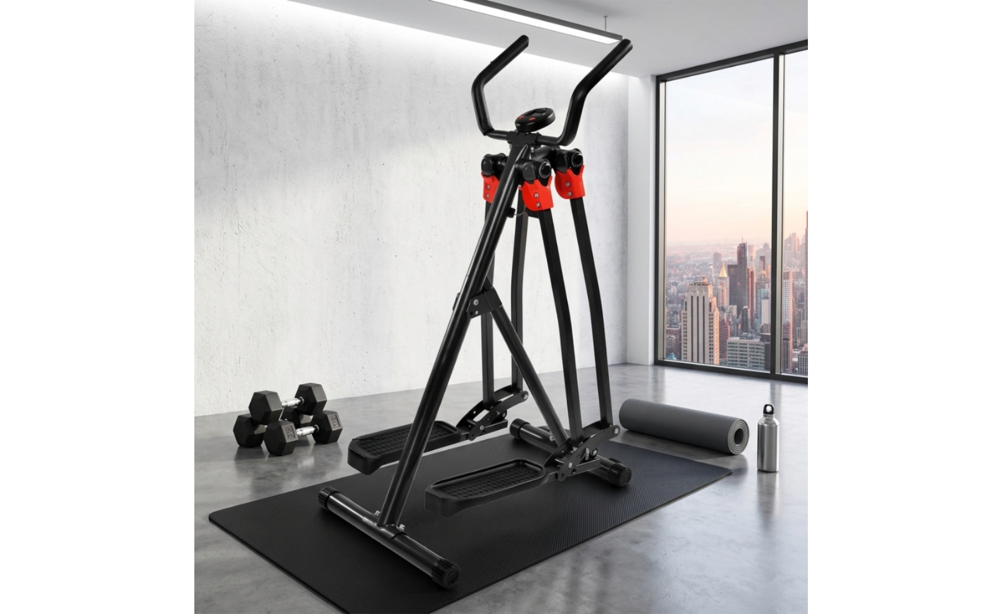 Space Strider Indoor Air Strider Low-Impact for Home Gym, Small Areas, Beginners