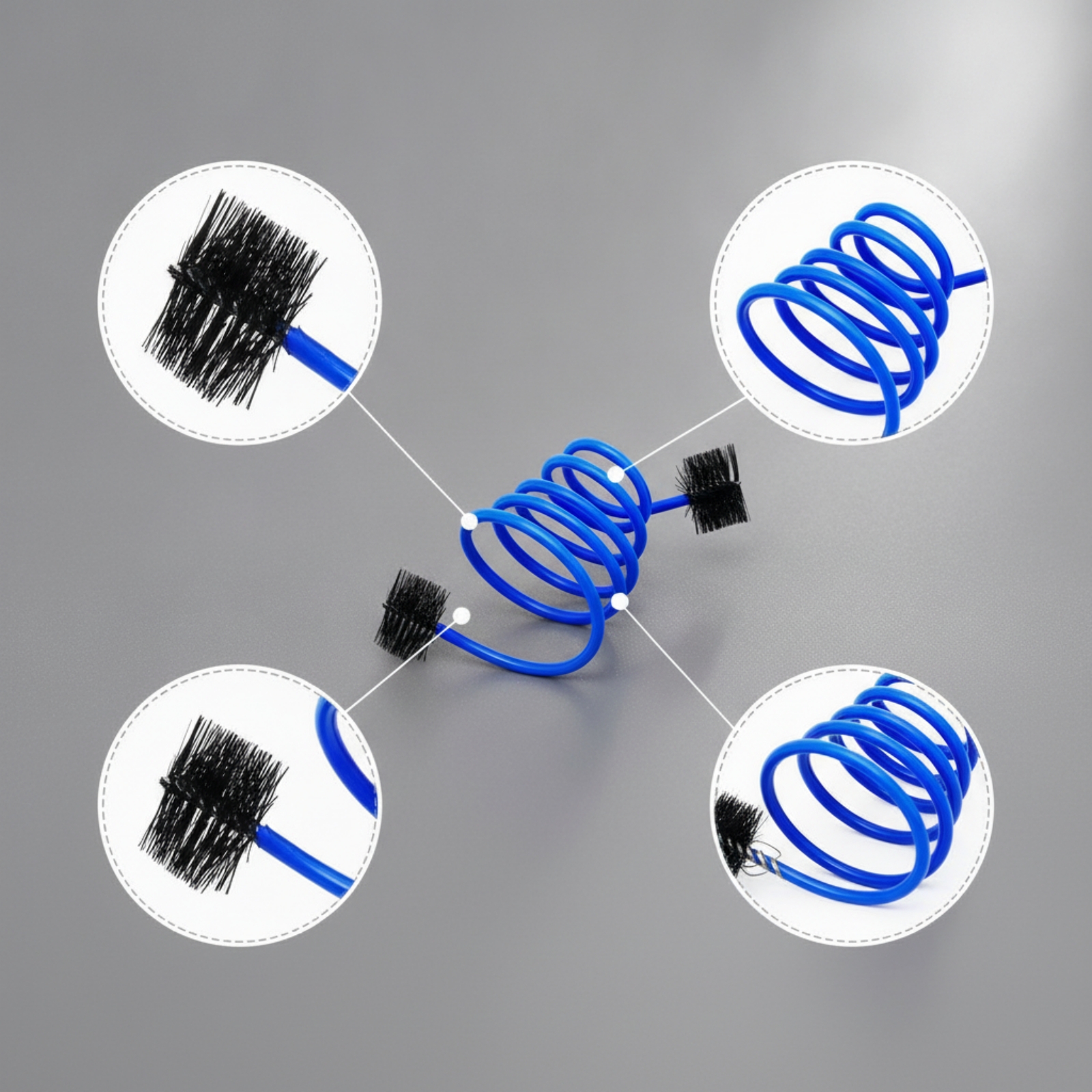 9 Stück Blasinstrumentenbürste Paar Bürsten de Nettoyage Étroit für Zuhause - Produktbild 3