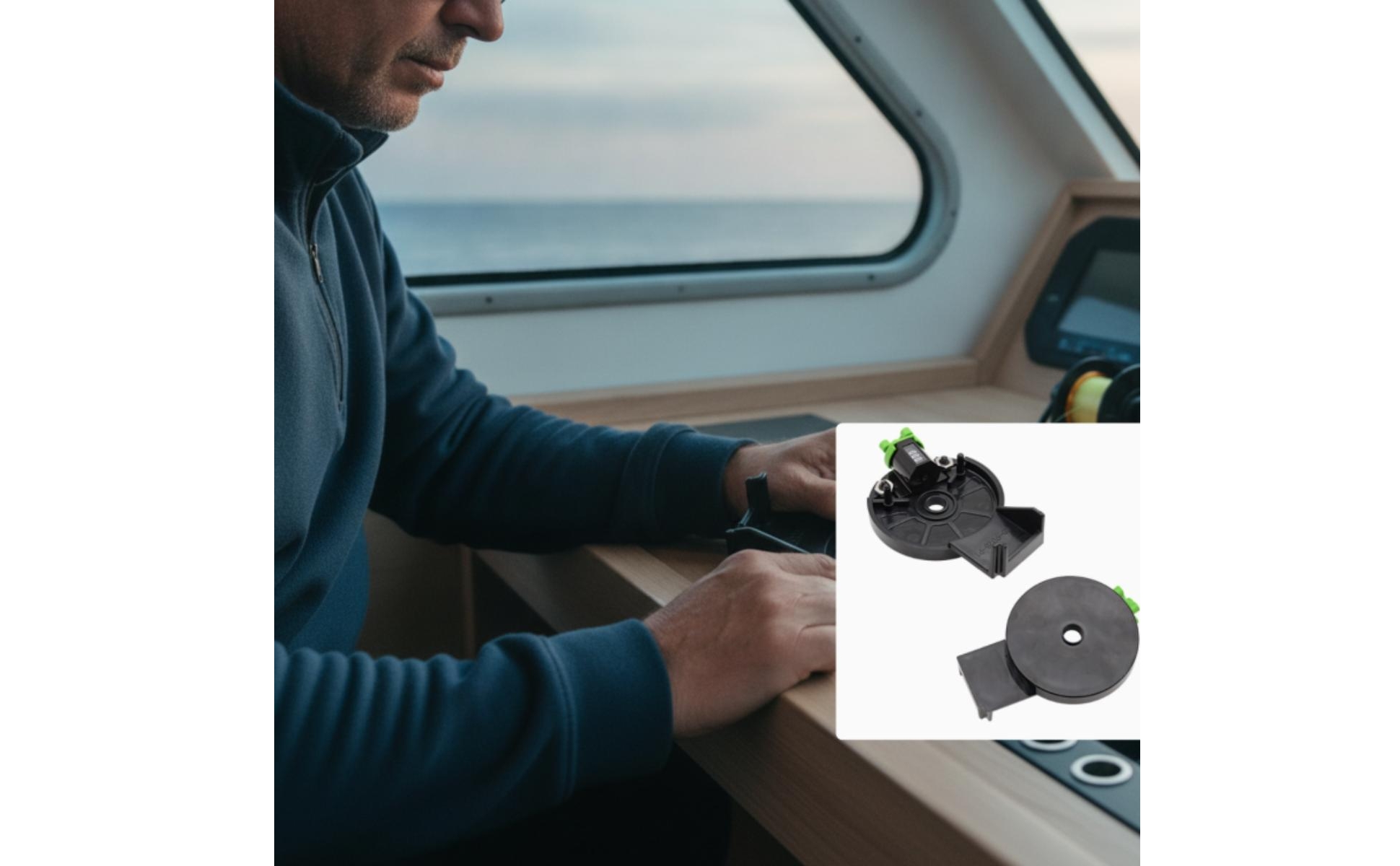 Downrigger Counter Mechanical Trolling Depth Counter Compact for Boat Fishermen