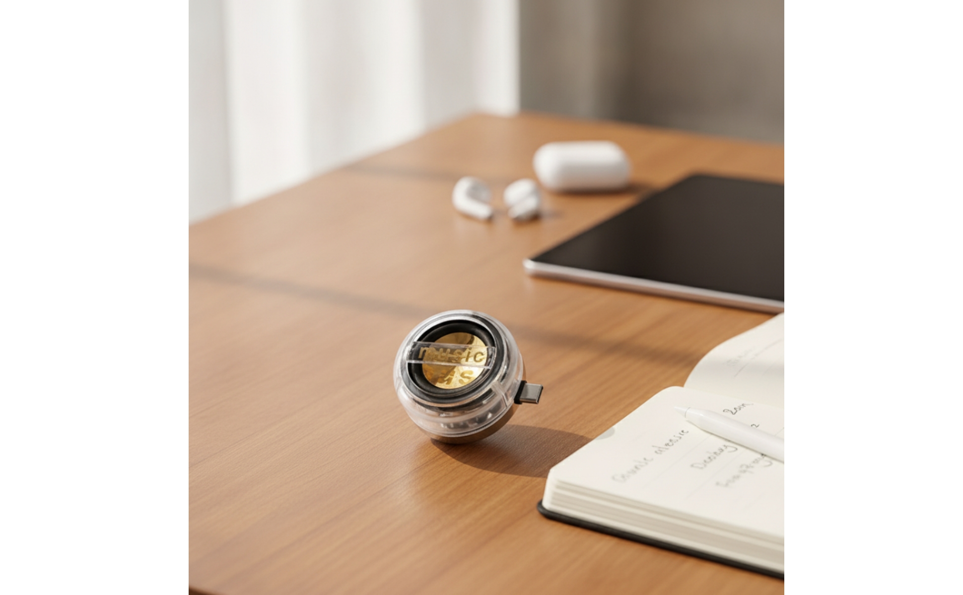 Type-C Speaker Cordless Speaker with Type-C Connector Compact for Travel