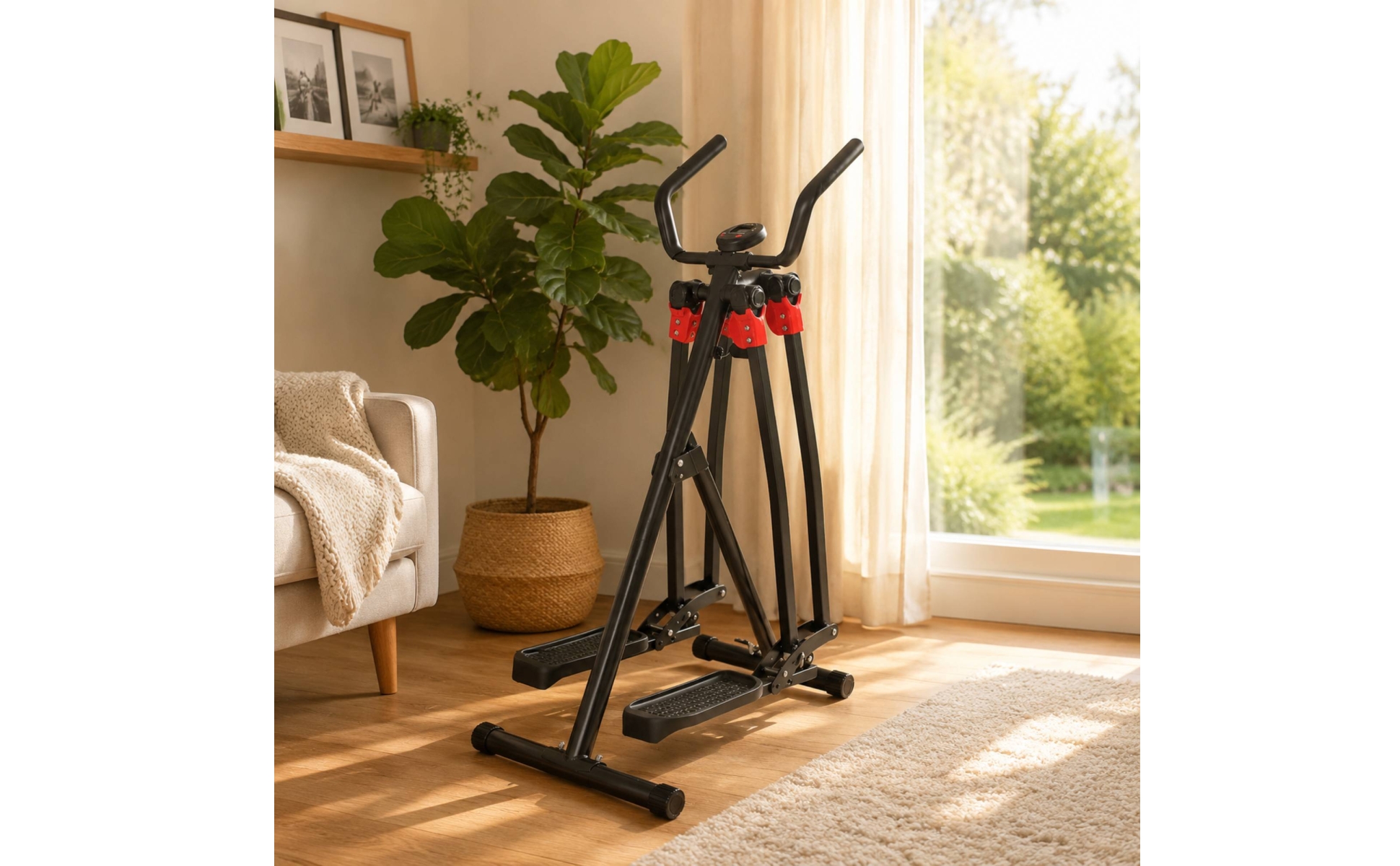 Space Strider Indoor Air Strider Low-Impact for Home Gym, Small Areas, Beginners