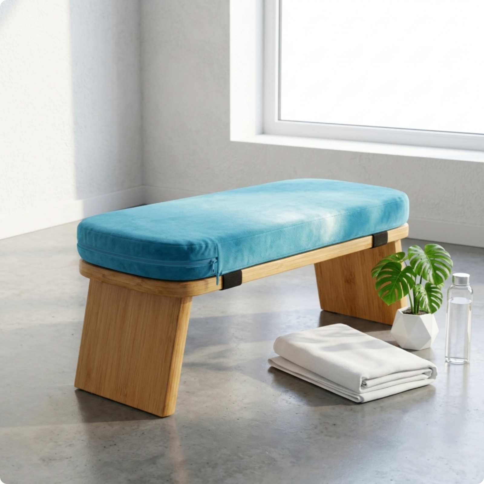 Meditation Bench Portable Bag Portable Meditation Bench Wooden for Meditators